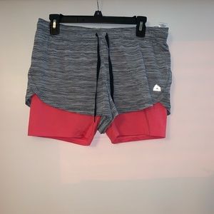 RBX running shorts with two layers